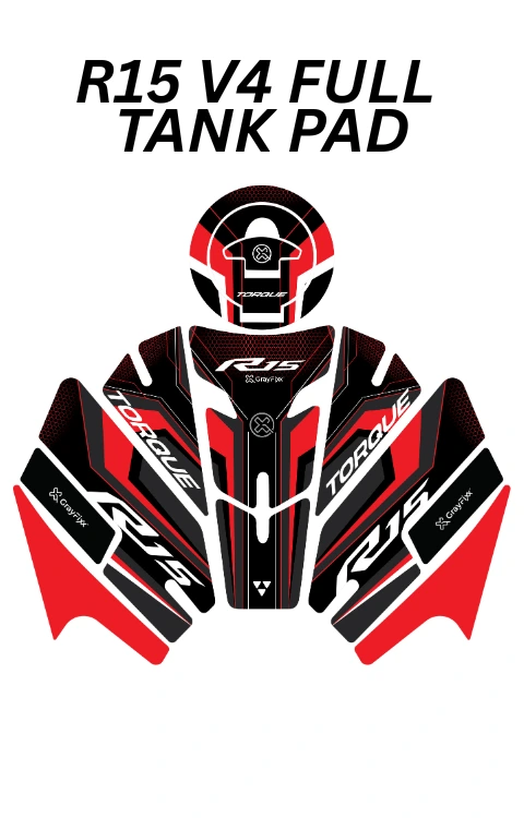 Full Tank Pad Compatible with R15 V4 | R15 V4 Sticker, Pack Of 1